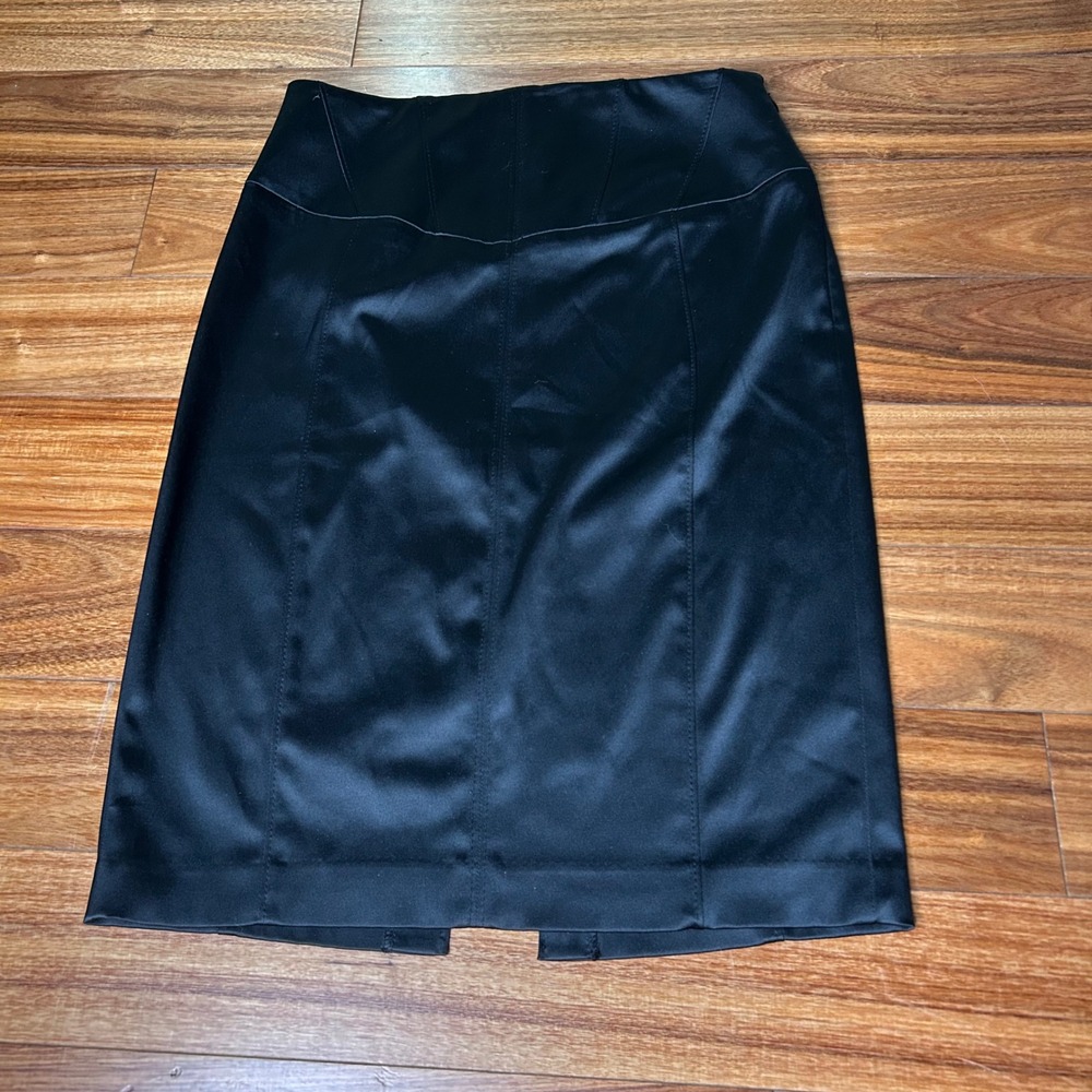 Express Design Studio Black Skirt Size 8 Pencil Corset‎ Back Career Party